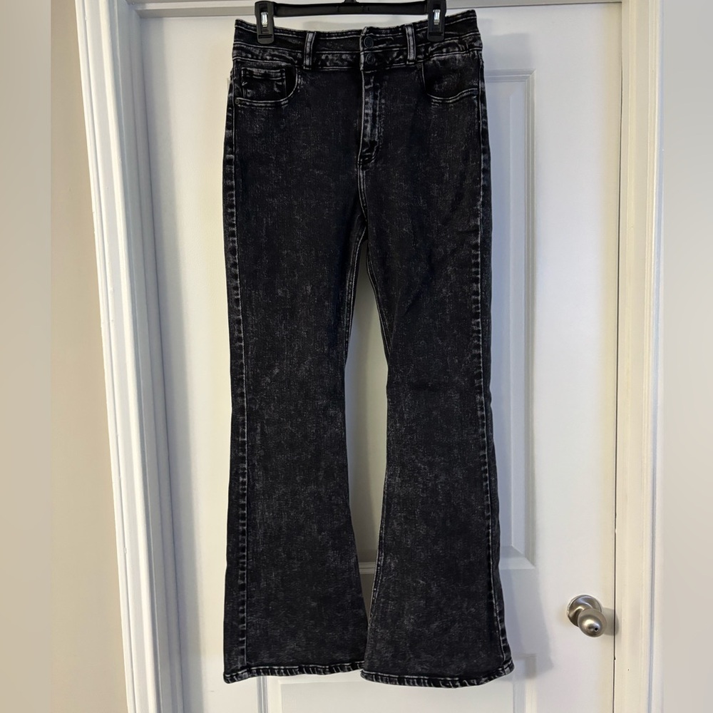 KanCan Black High-Waist Flare Jeans